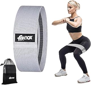 FitBox Sports Fabric Resistance Band, Loop Hip Band for Women-picture-29