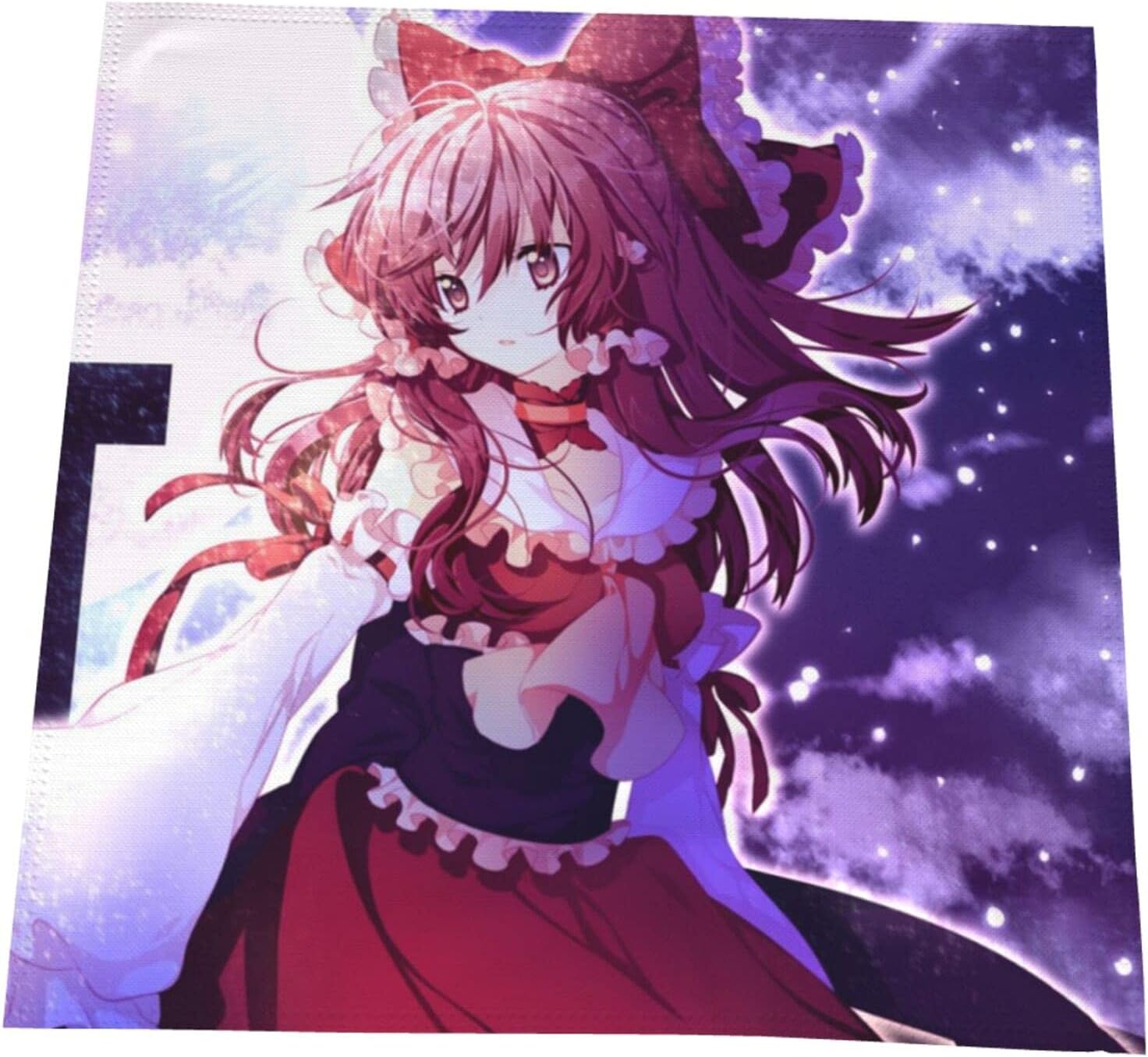 アニメガールロリータ ダイニングテーブル ナプキンクロス 布を拭く お買得 ファッション レストラン ホテル 商業の 洗える 1個 50x50cm 繰り返す 方形 ディナータオル ティータオル キッチンタオル