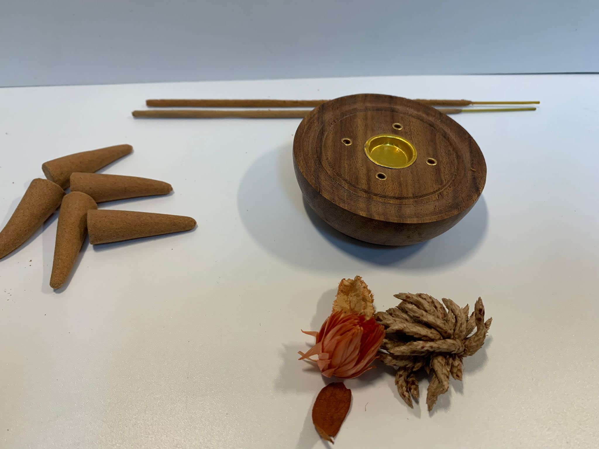 NFT Wood Incense Cone Stand and Stick Holder - Ash Catcher
