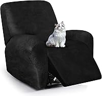 Vista 20 de Fundas para sillas reclinables con aspecto de cuero, funda elástica de 4 piezas, funda suave para silla reclinable, protector de muebles lavable