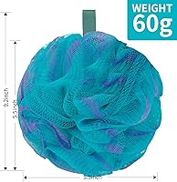 Vista 2 de Esponja de lufa de malla suave para ducha para lavado corporal, esponja de baño, exfoliante corporal para mujeres y hombres, accesorios de baño