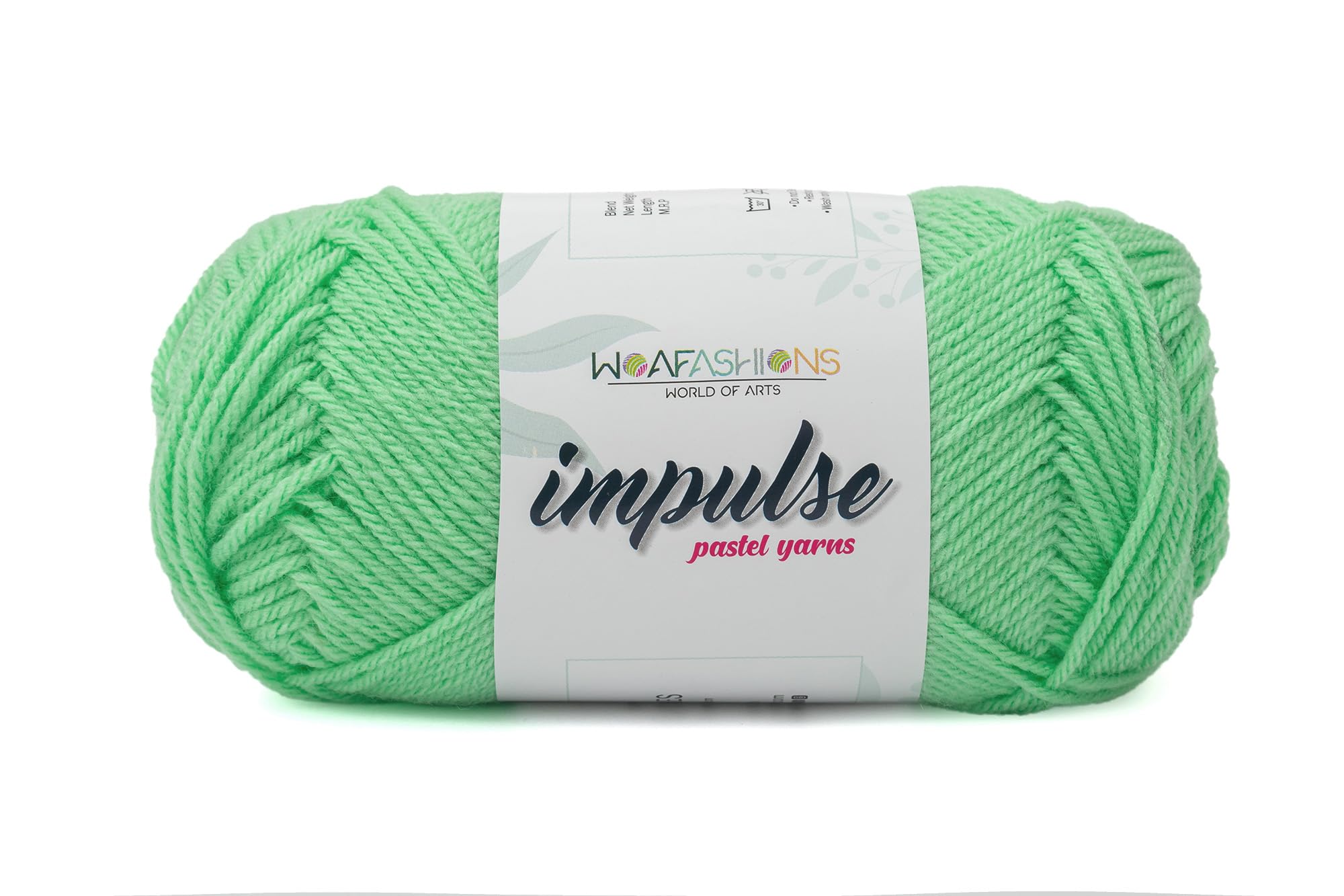 WOAFashions Impulse Hand Knitting & Crochet Yarn (Light Fern Green) (400gms) (B0D96SVV7K) Amazon Price History, Amazon Price Tracker