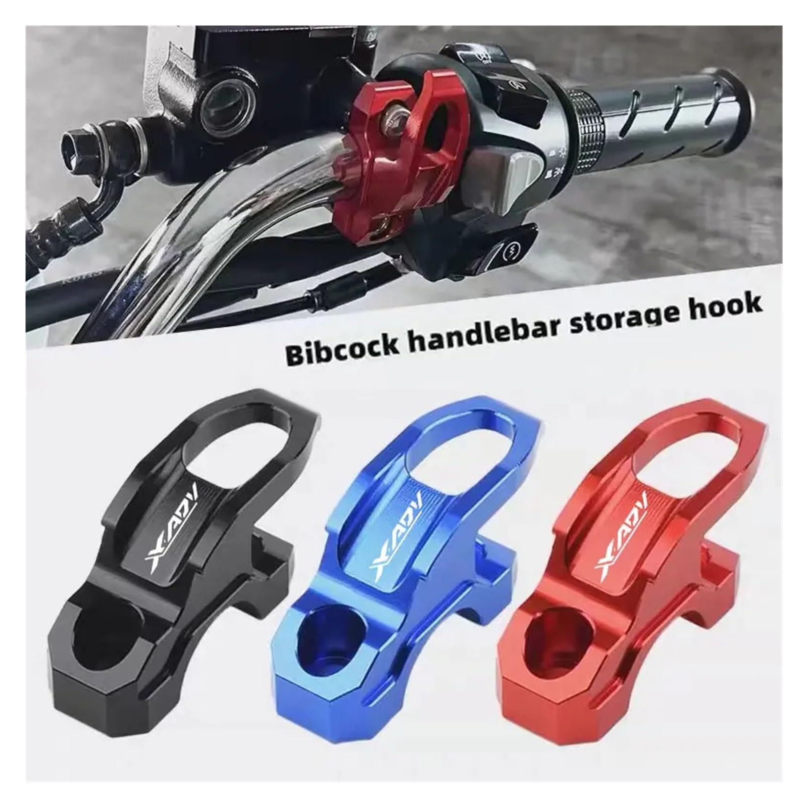 jiningxinxin Compatible With X-ADV750 XADV 750 Motorcycle Brake Master Cylinder Bracket Bag Luggage Clamp Holder Helmet Hanger Hook Holder Carry(Orange)