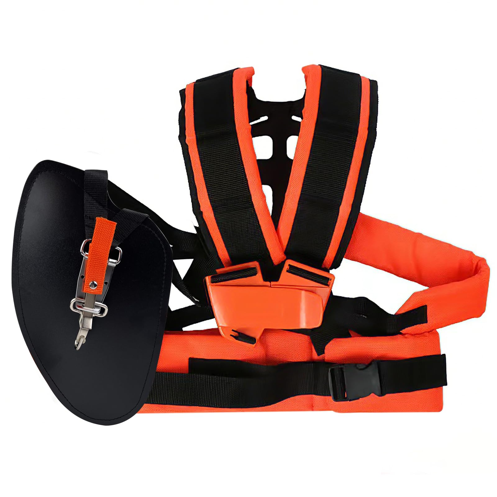 Professional Brush Cutter Harness Double Strap, Adjustable Double Shoulder Harness Strap, Made of Oxford Fabric, Comfortable and Durable, for Strimmer Strimmer Lawn Trimmer Harness