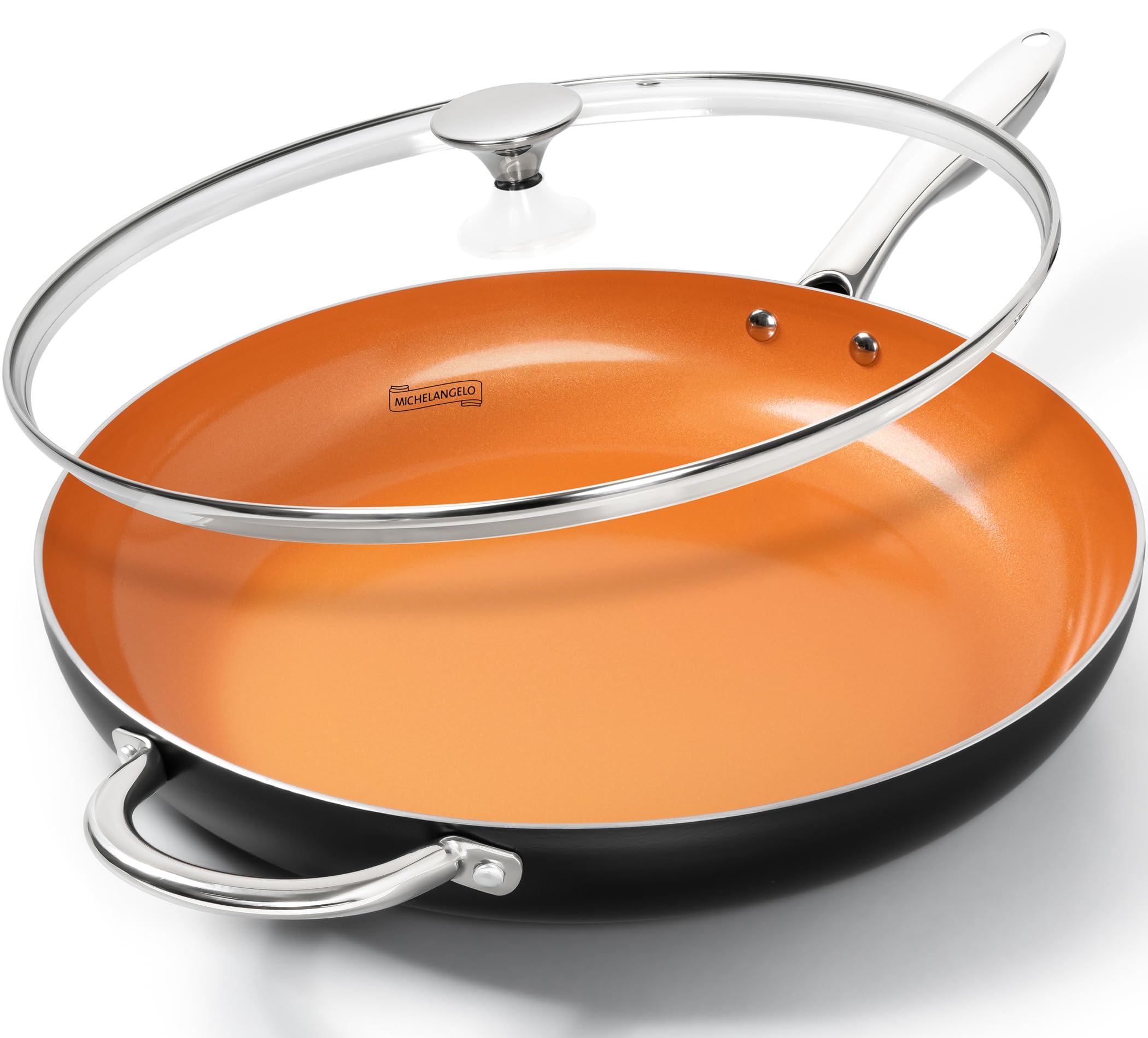 MICHELANGELO Large Frying Pan with Lid