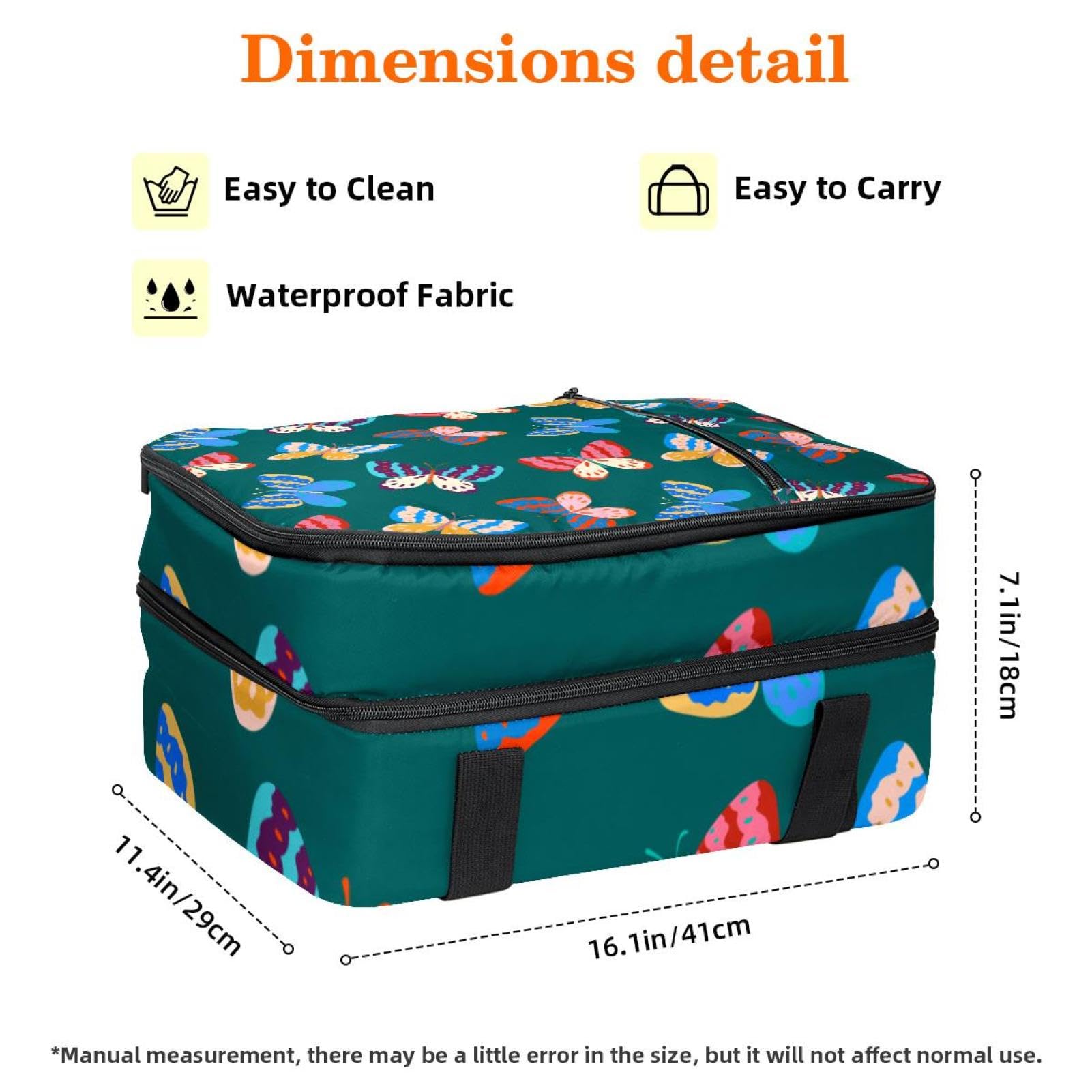 Grand sac à déjeuner isotherme pour homme et femme, double couche, étanche, étanche, réutilisable, sac fourre-tout pour le travail, l'école, le pique-nique, la plage, le camping, les voyages, motif