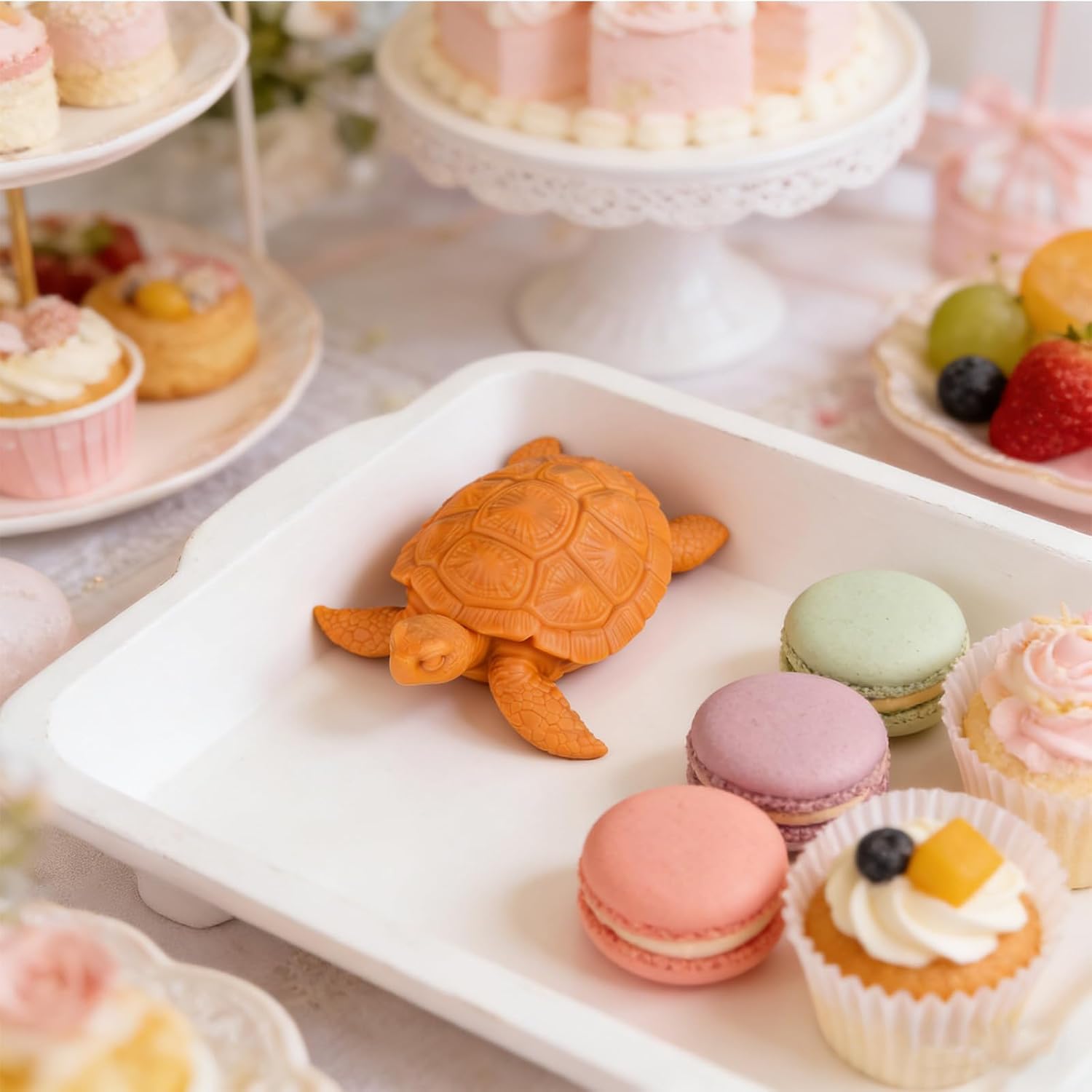 Sea Turtle Resin Mold Set,3D Tortoise Resin Silicone Molds for Soap,Unique Ocean Animal Candle Molds,Animal Epoxy Resin molds for Desktop Ornament,DIY Modeling Clay,Plaster,Candle,Resin