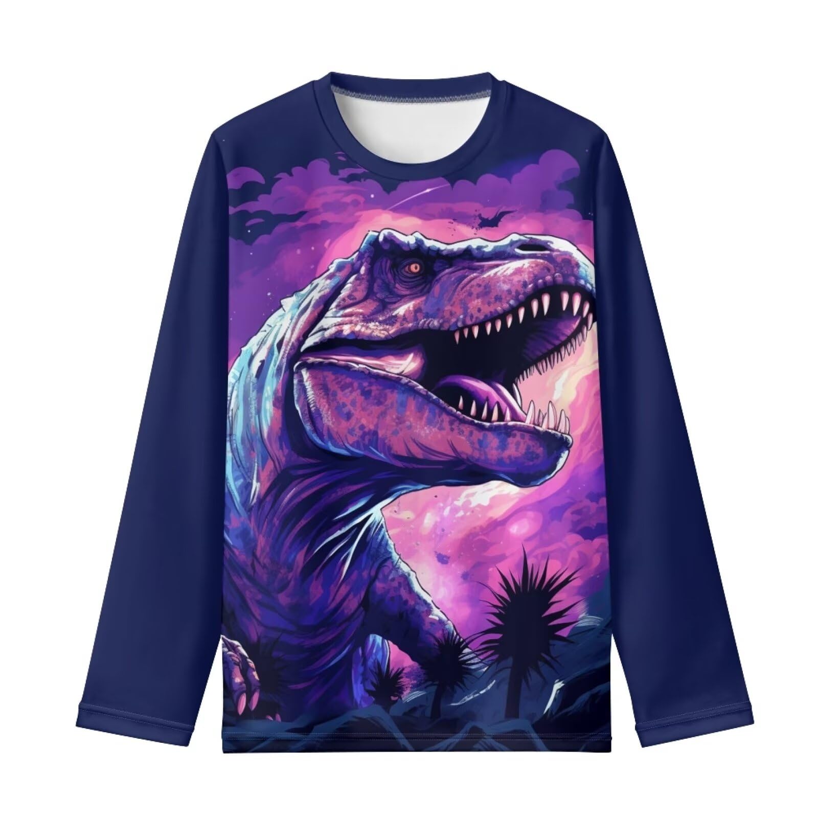 ZPINXIGN Long Sleeve Shirts for Boys Athletic Shirts Crewneck Pullover Tops 3-16 Year Old