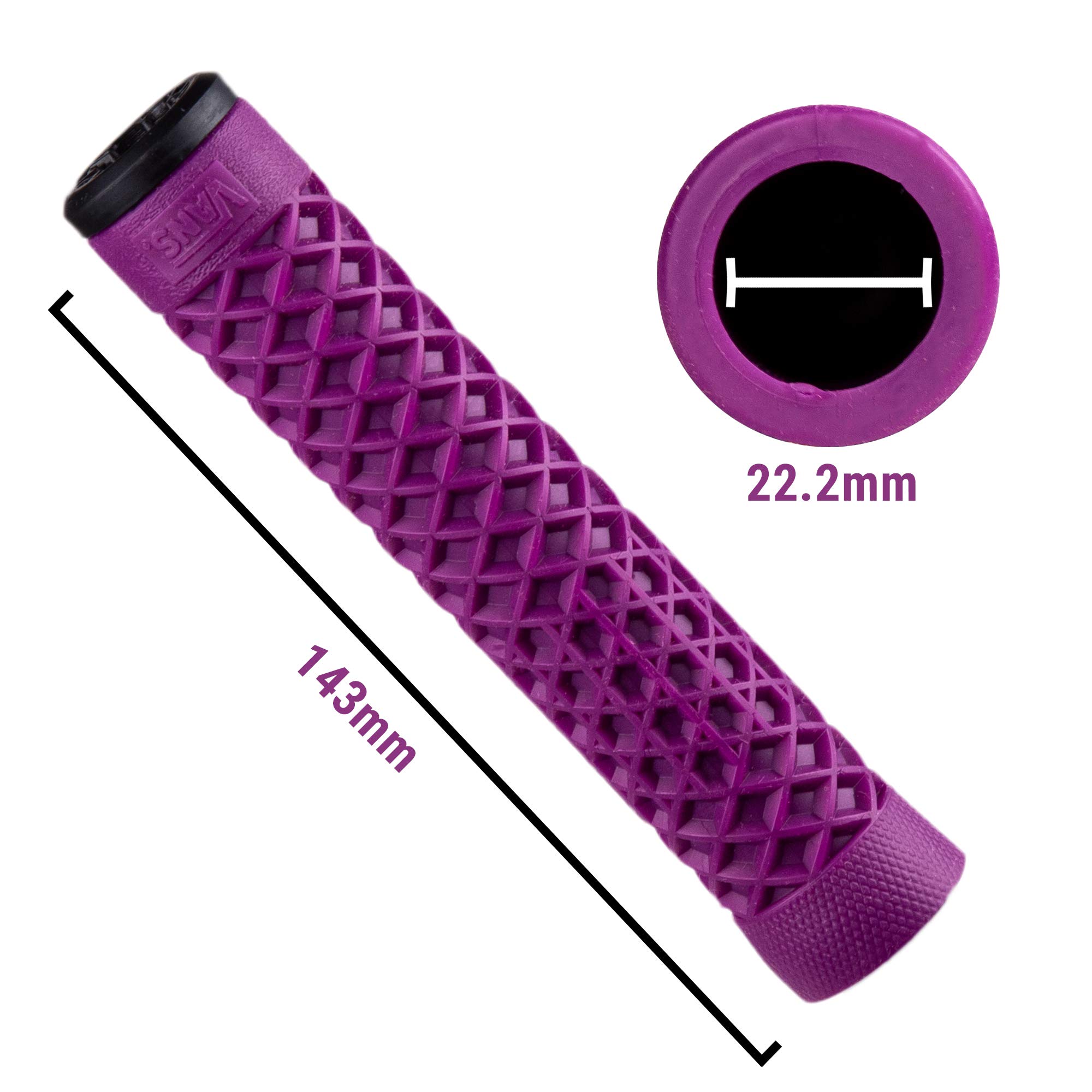 Amazon.com : ODI Cult X Vans Flangeless Grips, 143mm, Purple