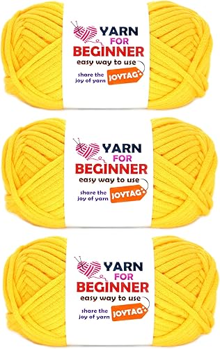 Miniatura 50 de Hilo para Crochet y Tejido, Hilo de Punto de Algodón para Crochet y Tejido para Principiantes con Puntadas Fáciles de Ver, Mezcla de Algodón-Nylon