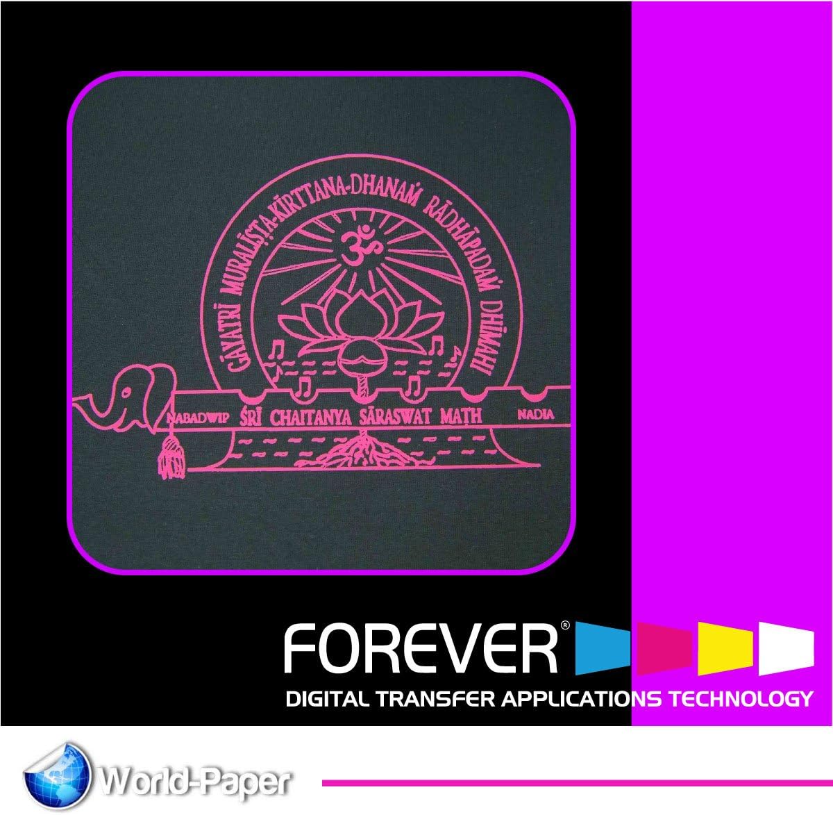 Laser Heat Transfer Paper Forever Flex-Soft (NO Cutting - NO Weeding) 20 Sheets Per Color (8.5" x 11", Black)