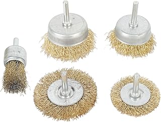 Wire Wheel Brush, Steel Cup Brush Multipurpose Solid 5pcs Easy to Use to Remove Welding Spatter