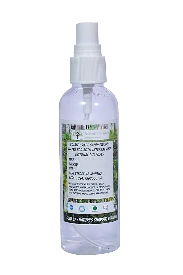 Nature's Shadow - Pure Edible Sandal Wood Water for Internal, External and Cooking Purposes (250 ML)