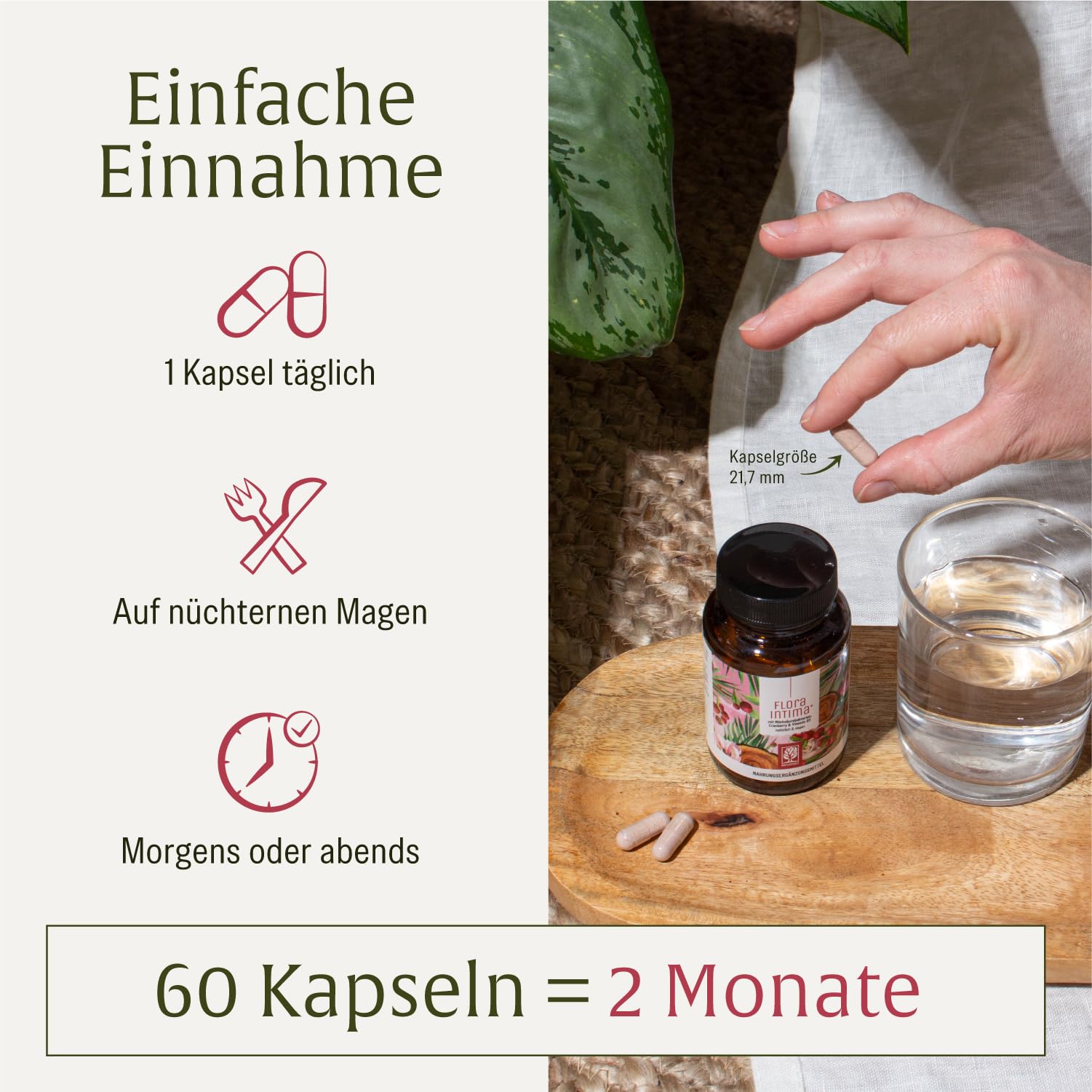 Kulturen Komplex für Frauen Intimflora * mit 100 Mrd. KbE/g - mit Milchsäurebakterien, Cranberry & B - 7 Lactobacillus Stämme Floraintima von NATURTREU®