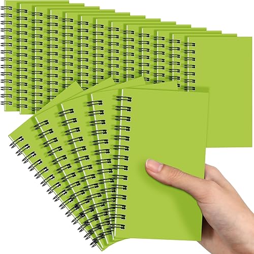 Vista 94 de Jutom 18 cuadernos pequeños en espiral, blocs de notas de 3 x 5 pulgadas, cuadernos de bolsillo pequeño a granel, mini bloc de notas con páginas