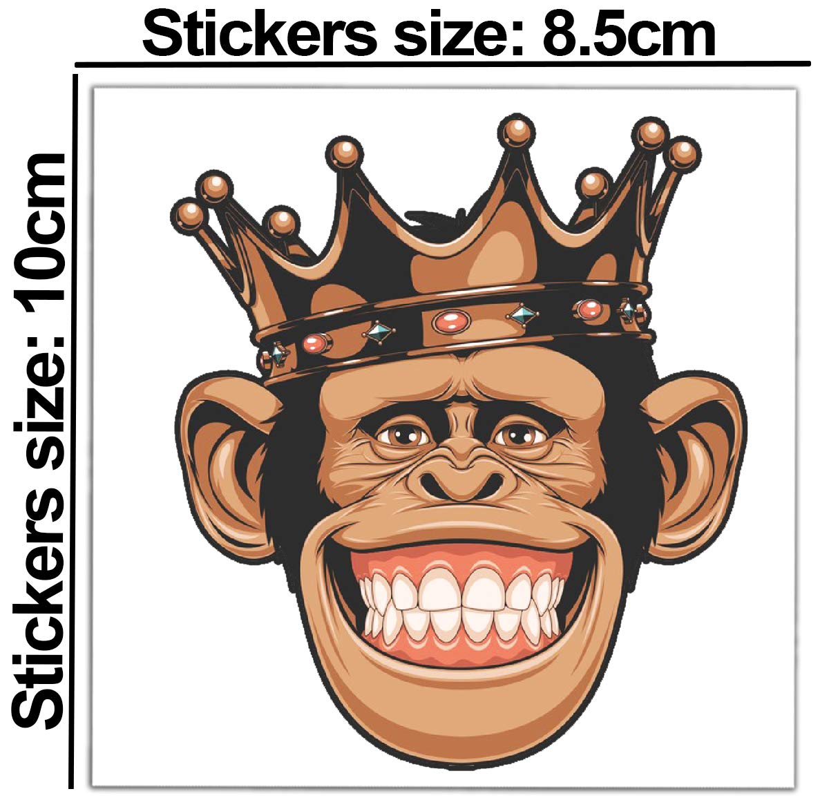 SkinoEu® 2 x Adesivi Vinile Stickers Squalo Blu Denti Bocca per Auto