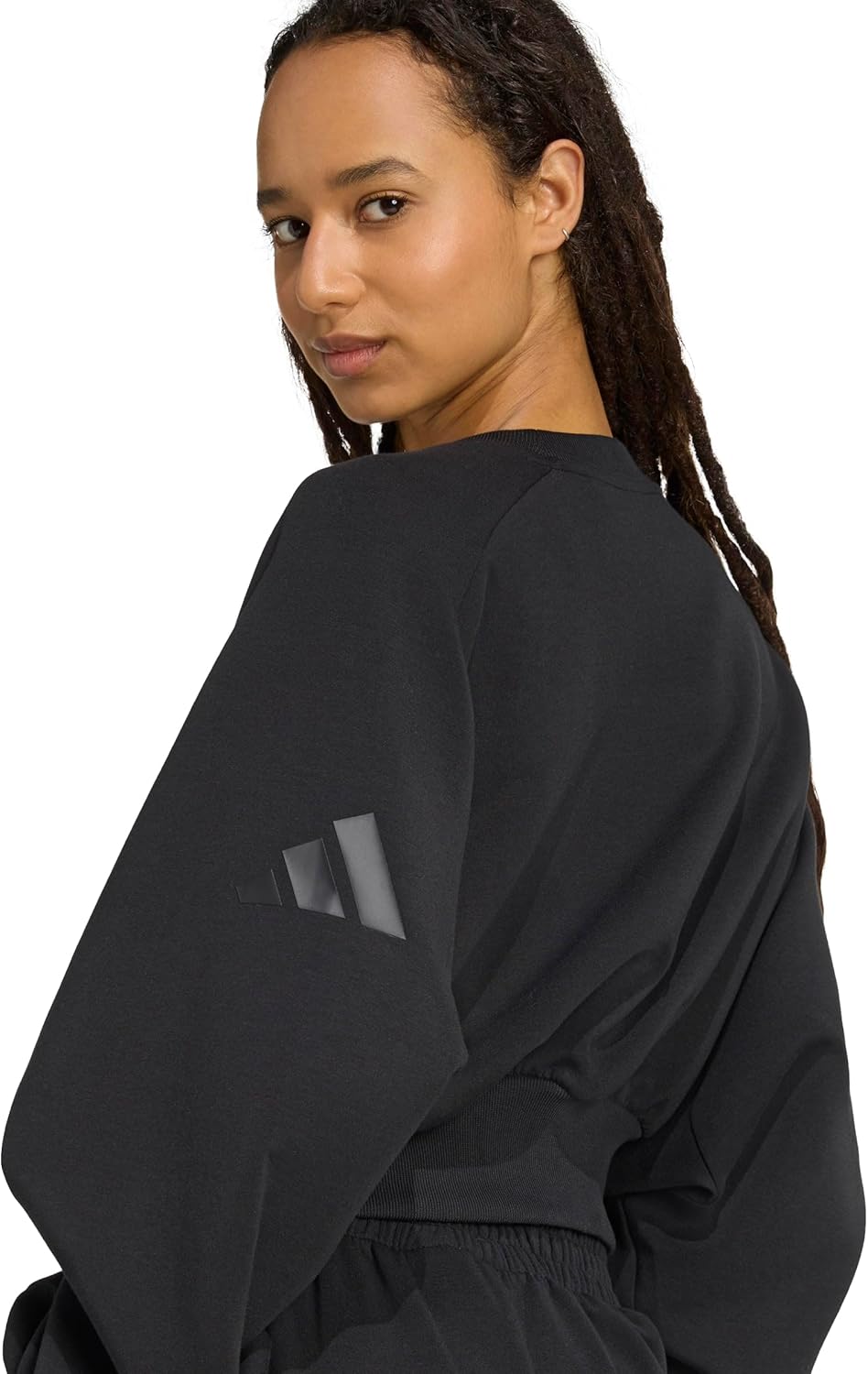 adidas womens All Szn Soft Lux Loose Sweatshirt - Image 4