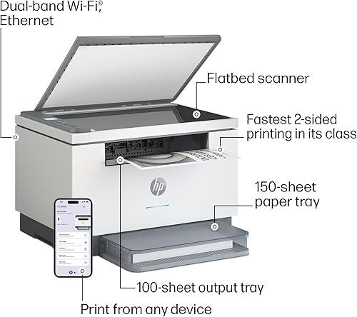 Miniatura 4 de HP Laserjet MFP M234dw Wireless Printer, Print, scan, Copy, Fast speeds, Easy Setup, Mobile Printing, Best-for-Small Teams, Instant Ink Eligible