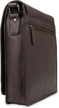 LEABAGS London Leather Shoulder Bag I Laptop Bag up to 13 inches I Messenger Bag Made of Genuine Buffalo Leather in Vintage Look I Shoulder Bag I Work Bag I 26 x 8 x 31 cm