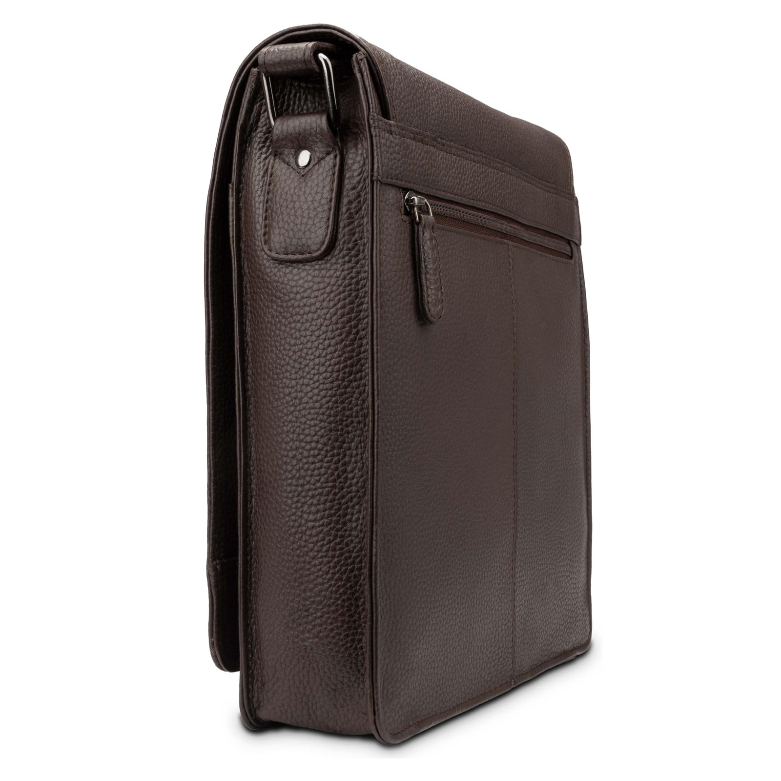 LEABAGS London Umhängetasche Herren Leder – Herrentasche zum Umhängen Echtes Leder 32x26x8 cm Kleine Schultertasche Vintage