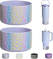 Vista 20 de 2 Piezas Protector de Base de Vaso para Stanley Quencher Adventure 40oz y Stanley IceFlow 20oz 30oz y Compatible con Hydro Flask 12oz 21oz 24oz 3D