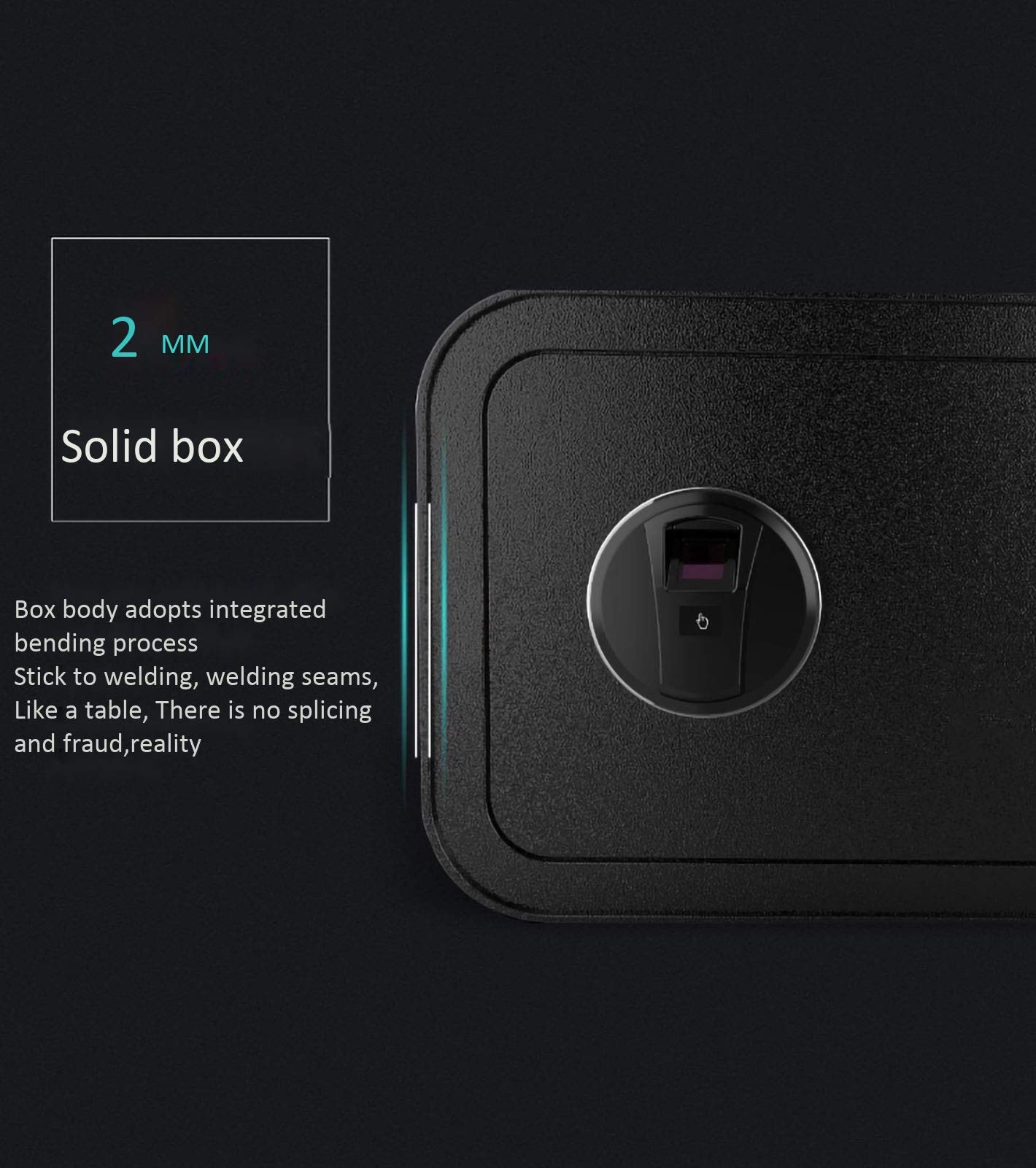 Caja fuerte de alta seguridad para huellas dactilares, caja de seguridad de acero duradero para joyas en efectivo y armas de fuego, resistente al agua, solución de seguridad para el hogar y la oficina
