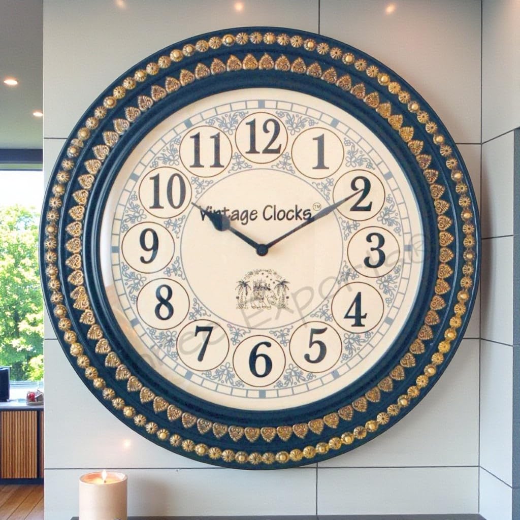 Vintage Clock Brass Handcrafted Wall Clock/One Year Warranty / 1623-10-H — Amazon image 10