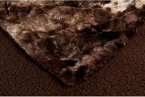 Miniatura 6 de Manta de piel sintética, súper suave, ligera, lujosa, acogedora, cálida, esponjosa, de microfibra, sherpa, arcoíris, para cama, sofá, sala de estar