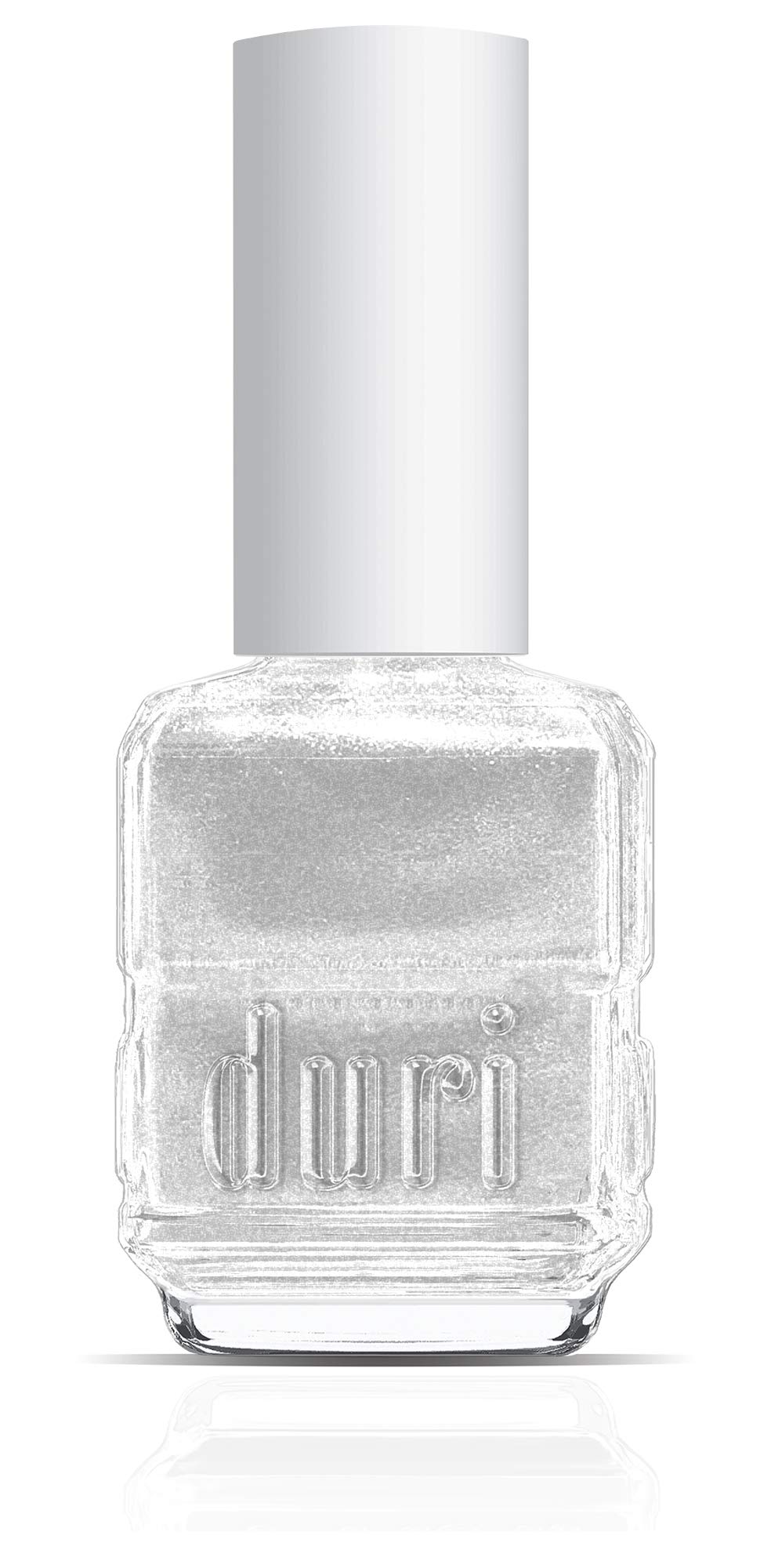 duriNail Polish, 769 Dolphin Dance, Silver Metallic Shimmer Lacquer, Full Coverage, Shiny Finish, Fast Drying, Long Lasting, 0.45 Fl Oz