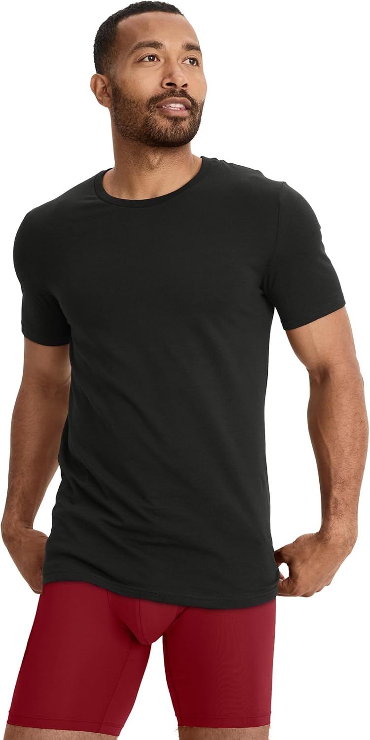 Jockey Men's Undershirt Cotton Stretch Crew Neck Undershirt - 3 Pack - Image 2