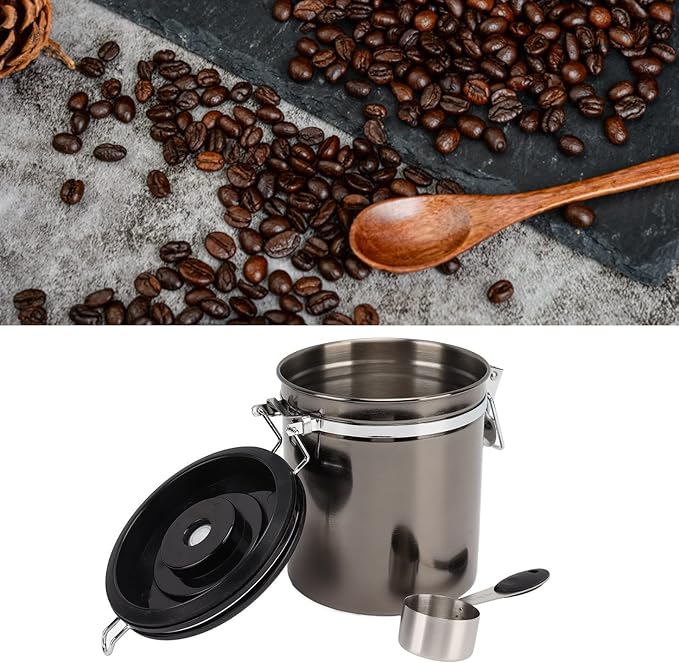 Coffee Canister, Contenedor Hermético para Café con Cuchara miniatura 6
