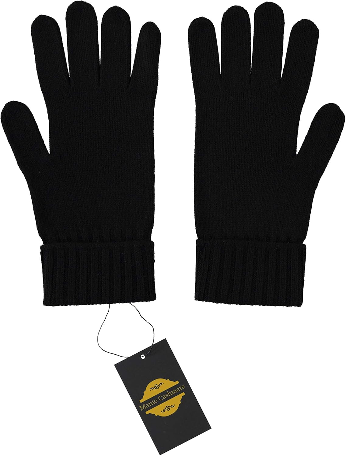 Velanio Cashmere Women's 100% Cashmere Knitted Gloves Pure Soft Comfortable With Ribbed Cuffed - Image 3