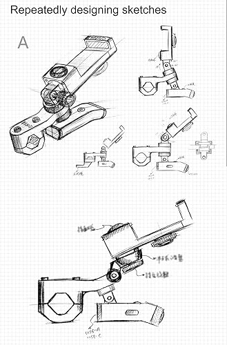 Miniatura 2 de Soporte para teléfono para bicicleta, motocicleta, vehículo eléctrico, brújula para manillar de scooter, soporte para teléfono, abrazadera para