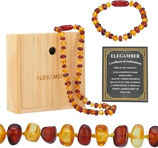 Handmade polished amber necklace -100% Certified