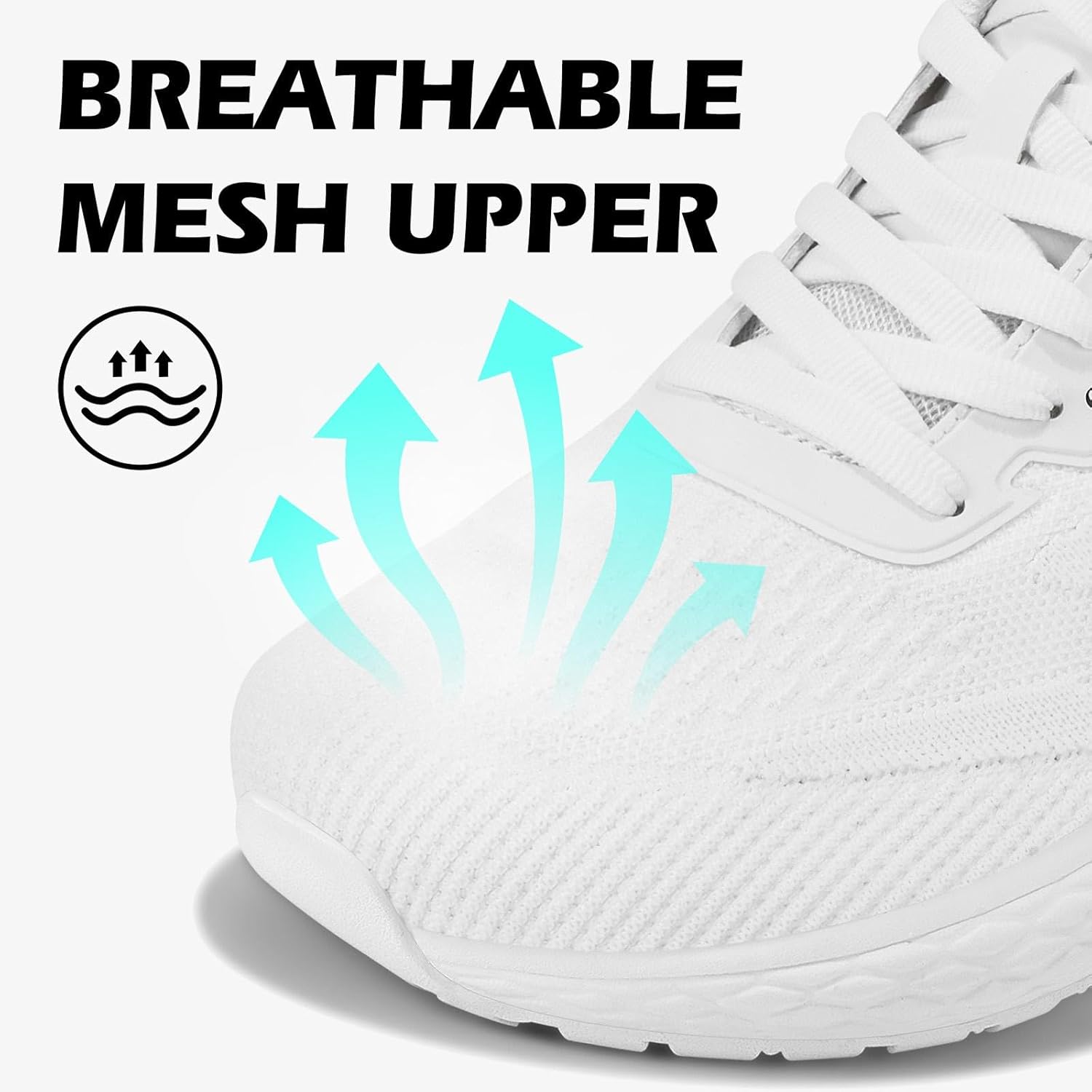 Mens Wide Toe Box Walking Shoes Running Athletic Sneakers-Breathable Lightweight Non-Slip - Image 3