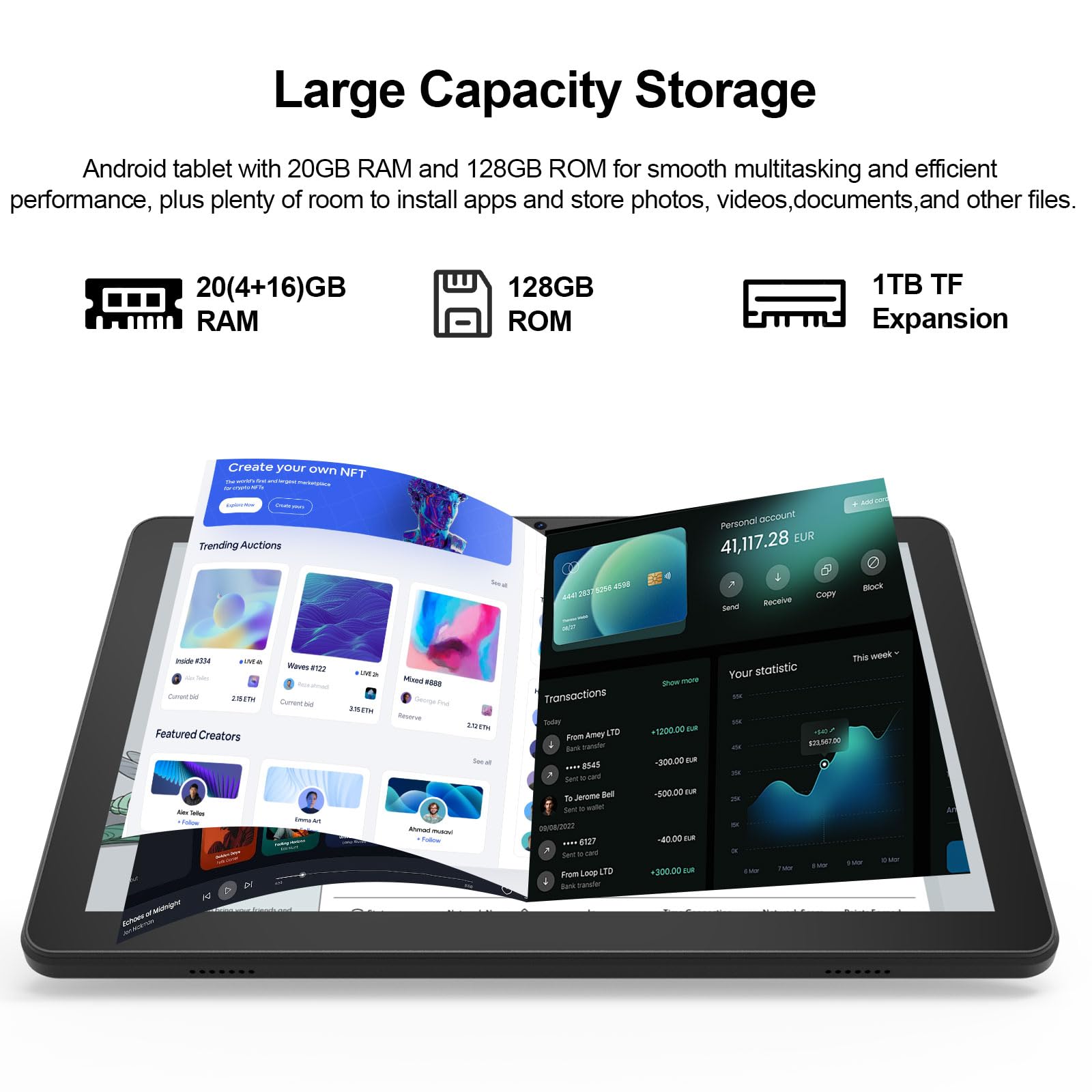 Amazon.co.jp: Nyxolaria Android 15タブレット、10インチタブレット