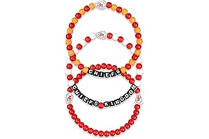 NFL Team Logo 3-Pack Taylor Chiefs Beaded Bracelets