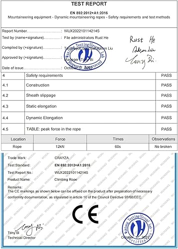 Miniatura 6 de Cuerda de poliéster doble trenzada (12 pulgada x 100 pies), cuerda de aparejo arborista fuerte, 48 hebras para escalar, trabajo, columpio,