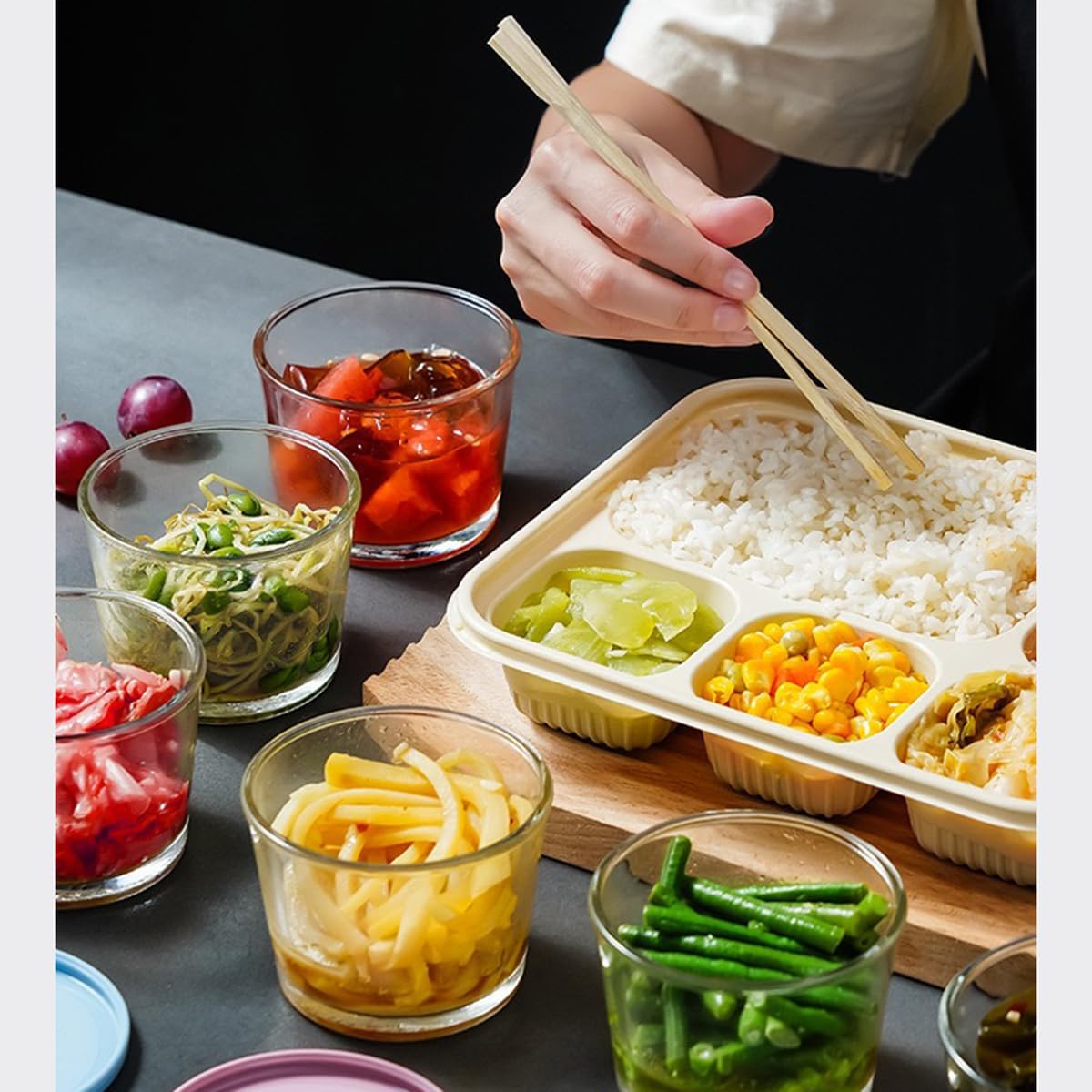 Glass Clear Bowls, Glass Storage Containers Set, Bouillon Cups for Soup Leftover, Microwave, Dishwasher, and Freezer Safe(4pcs)