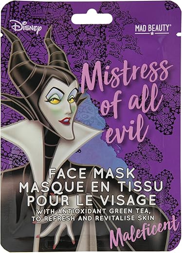 MAD Beauty - Disney Revitalizing Face Mask - Maleficent, Green Tea