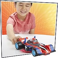 Vista 5 de PJ Masks Animal Power Flash Cruiser, auto de juguete de conversión con luces, sonidos y figura de acción, juguetes de superhéroe, juguetes