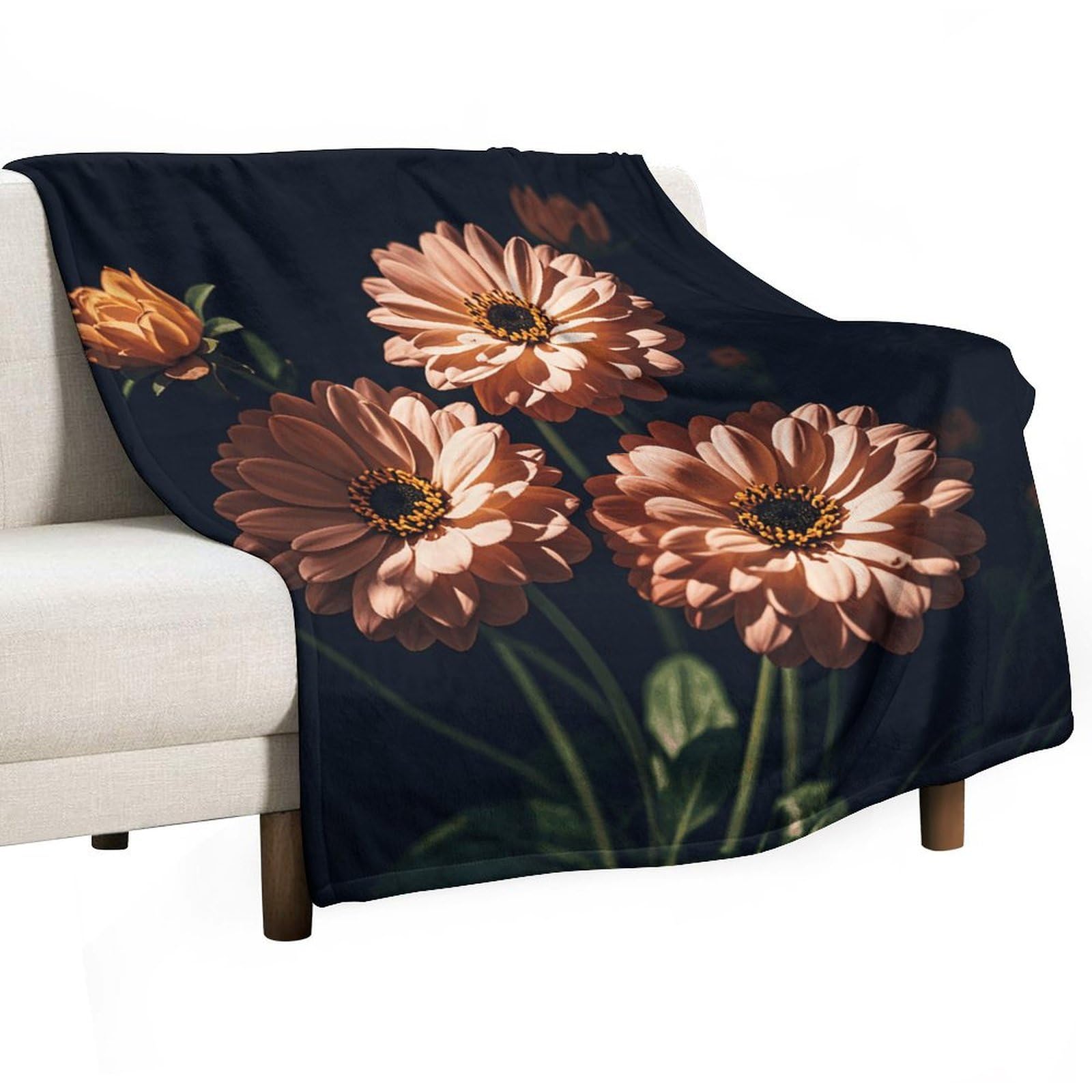 Couverture en polaire super douce et finitions haut de gamme pour lit