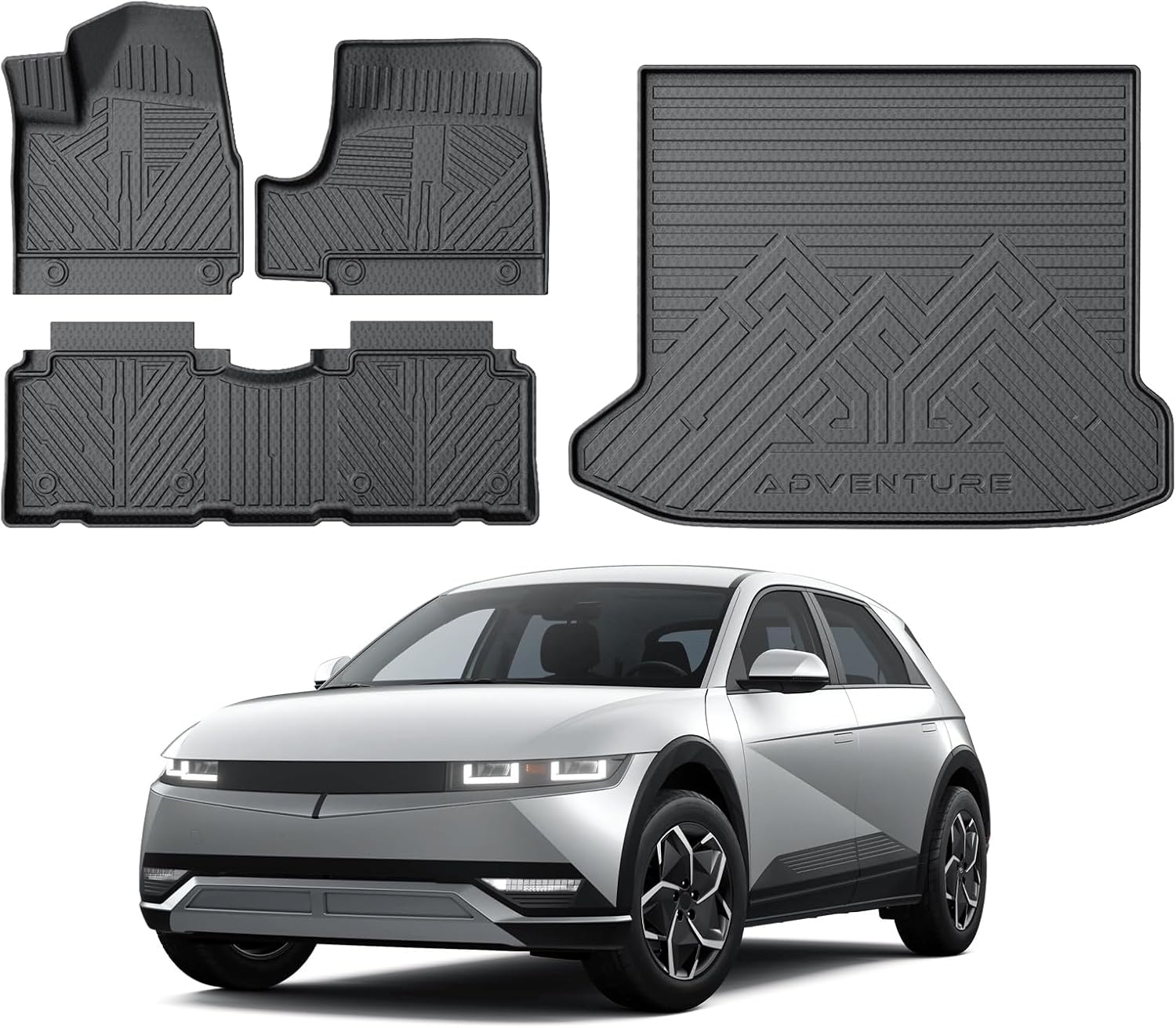 Amazon.com: KUST Floor Mats Cargo Mat for 2022-2024 Hyundai Ioniq 5 ...