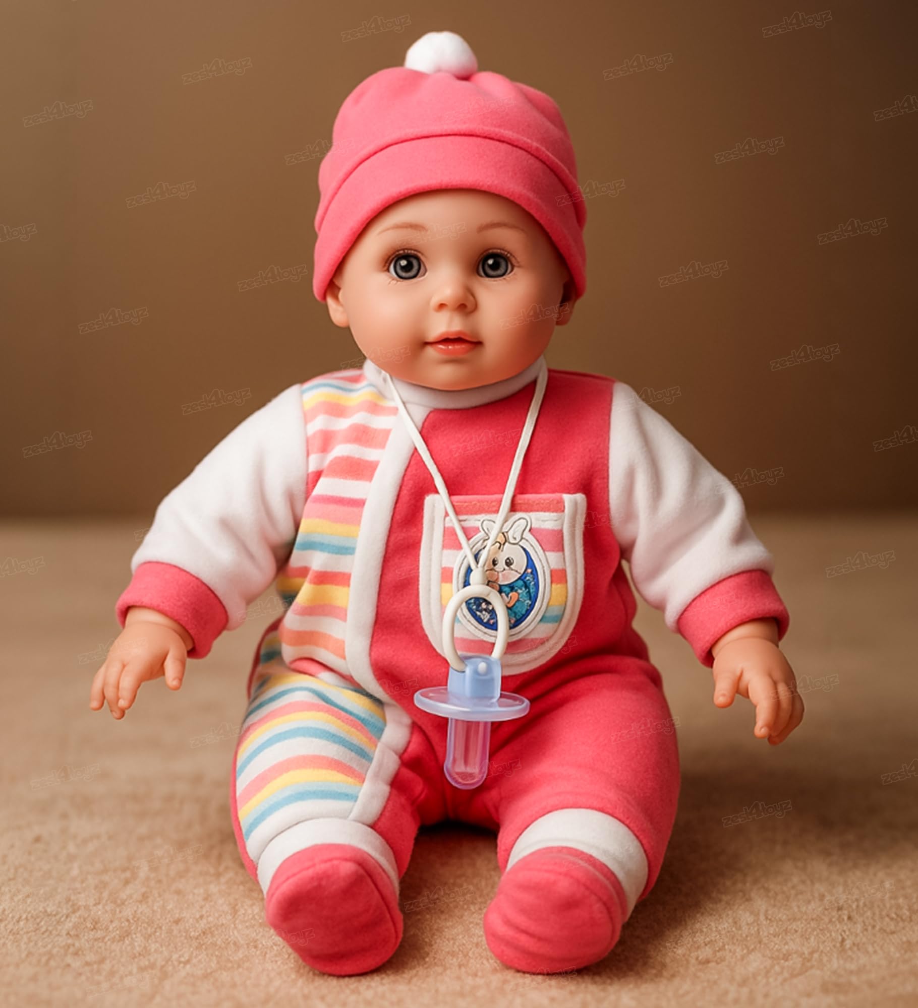 Zest 4 Toyz Musical Singing Baby Doll Laughing Poem Boy Stuffed Soft Plush Toy with Touch Sensors Toys for Boys & Girls (Pack of 1) Multicolor-image-44