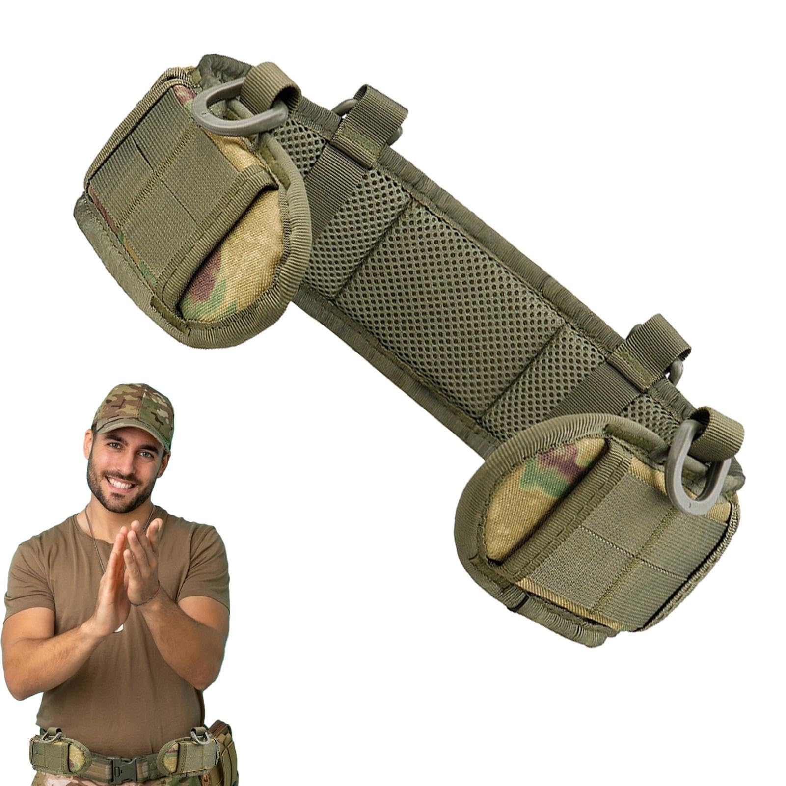 Battle Waist Belt | Waist Hip Support Pad - Quick-Release Combat Waist Hip Support Padded Tool Work Belt Patrol Nylon Belt Protective Hunting Waist