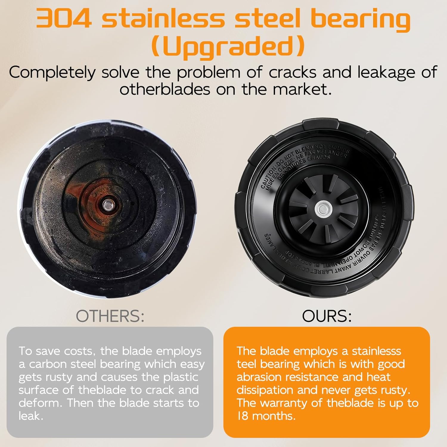 2-pack Extractor Blade Assembly 7 Fins Ninja Blender Blade Ninja Blender Replacement Parts Compatible with Ninja Blenders Auto iQ BL480 BL482 BL642 BL682 NN102