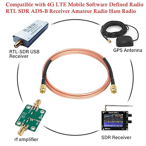 Miniatura 5 de XRDS -RF SMA macho a cable macho SMA 2 pies, cable SMA RG316 Cable coaxial Cable de antena de extensión SMA (2PCS)