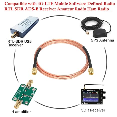 XRDS -RF RG316 SMA Male to SMA Male Coaxial Cable 1FT, 2 Pack Flexible SMA Extension Antenna Cable for WiFi Antenna, Router, SDR, FPV, GPS, Test Equipment