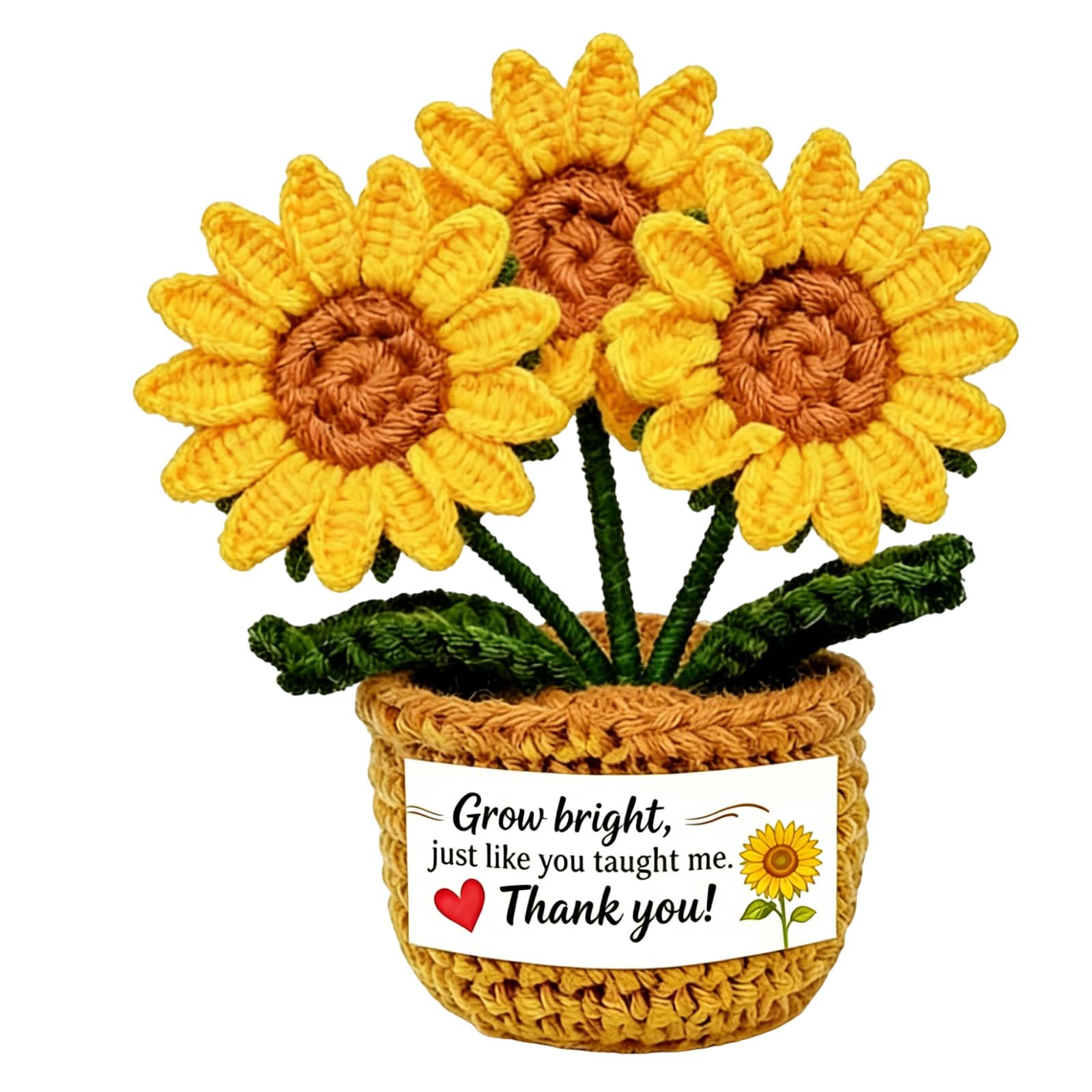 Photo 1 of Pwiepy Mini Crochet Sunflower Pot