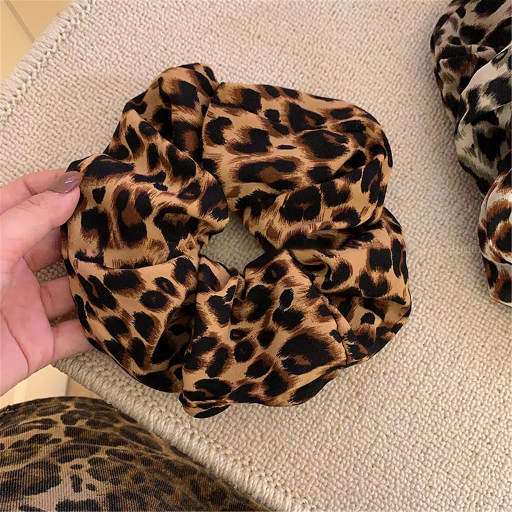 Elastico Per Capelli Donna Leopardato - Morbido E Grande - 1 Paio
